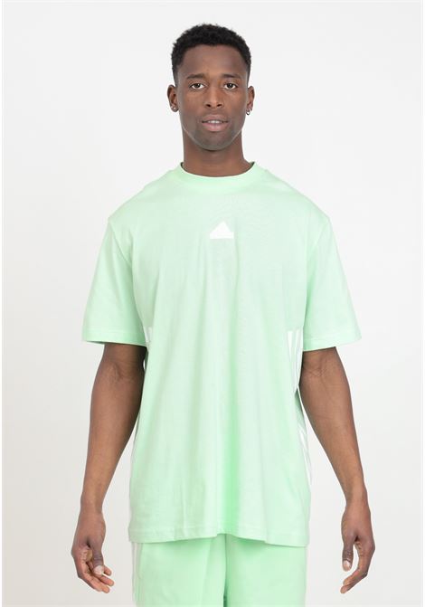 T-shirt da uomo verde e bianca Future Icons 3 stripes ADIDAS PERFORMANCE | IR9169.
